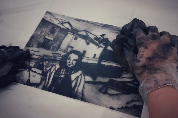 190127|27th January|Large Scale Drypoint Day