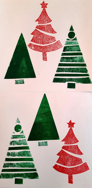 231126a|26th November 2023|Cut and Print Christmas Cards Morning Taster