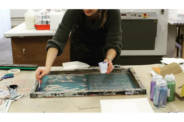 220514|14th May|Fluid Markmaking with Screenprinting