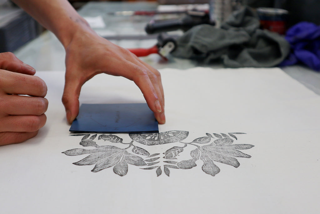 221016|16th October 2022|Repeat Pattern Fabric Printmaking with Linocut Textiles