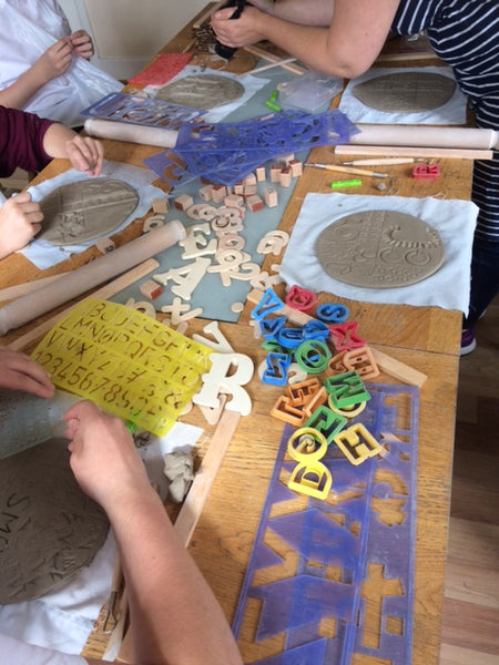 191006a|6th October|Relief Decoration onto Clay for Young People 6 - 11 yrs